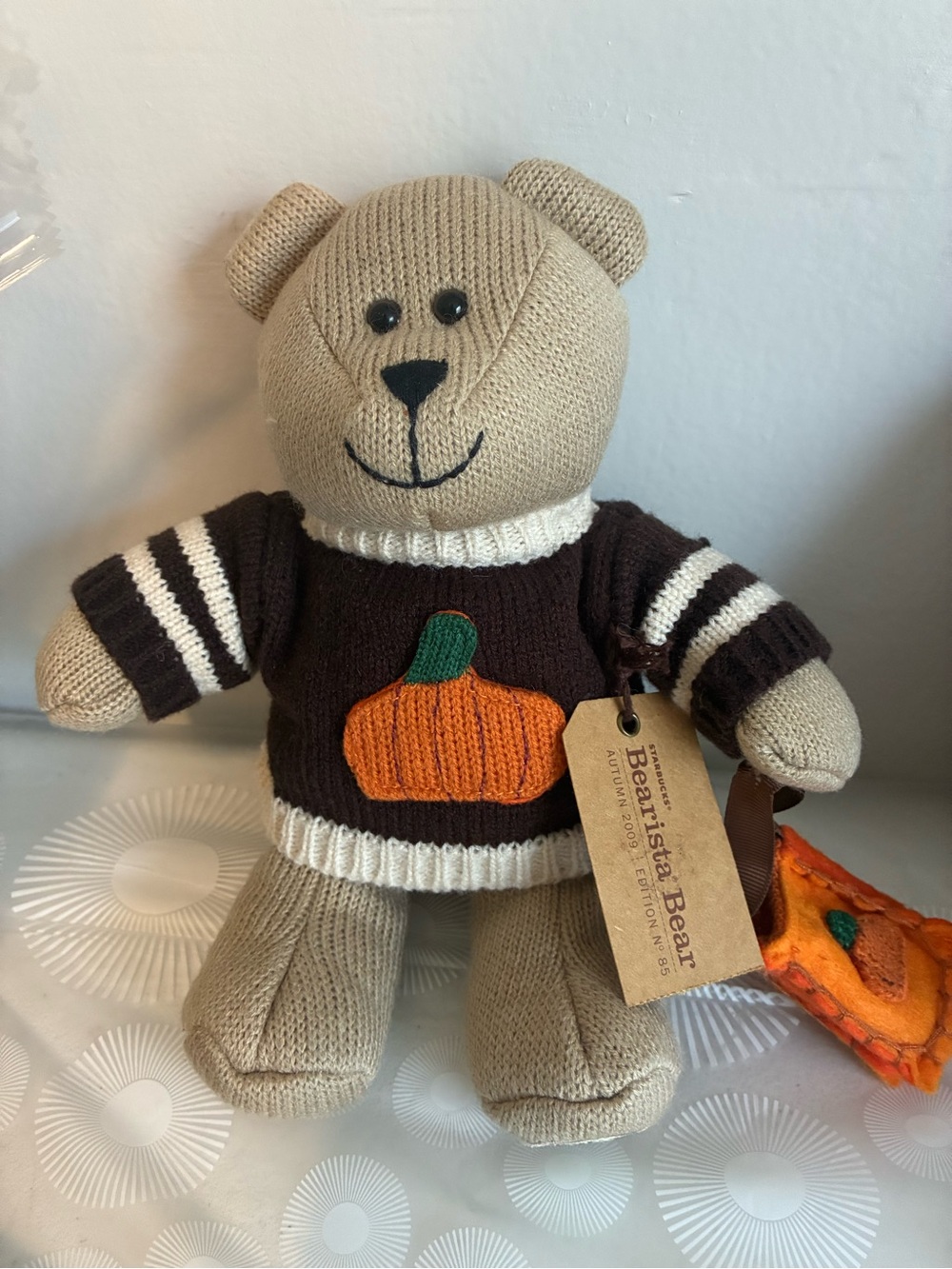 Starbucks Barista Bear Autumn 2009 85th Edition Plush Teddy Bear with Tags